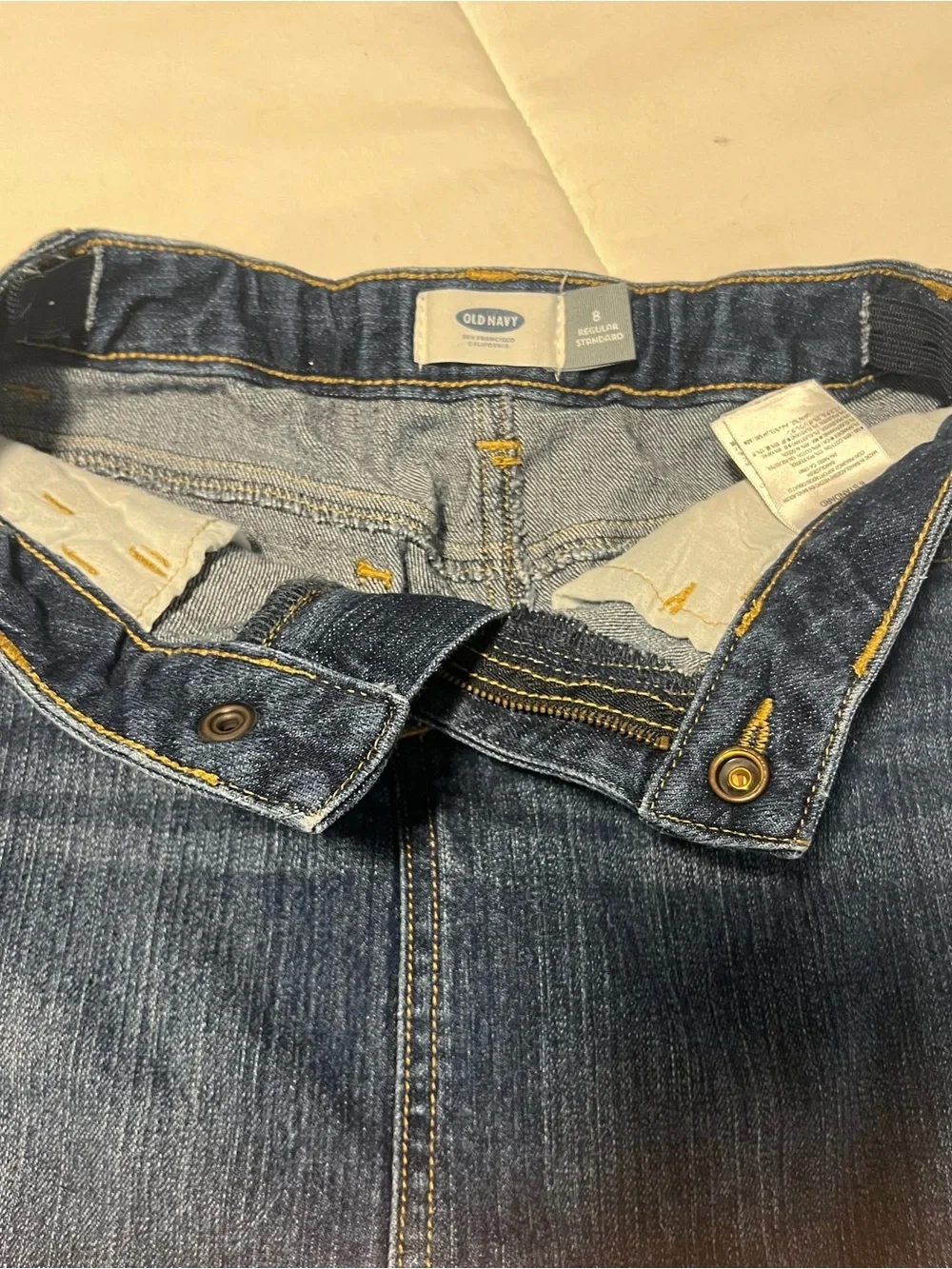 Old Navy Blue Denim A-Line Mini Skirt